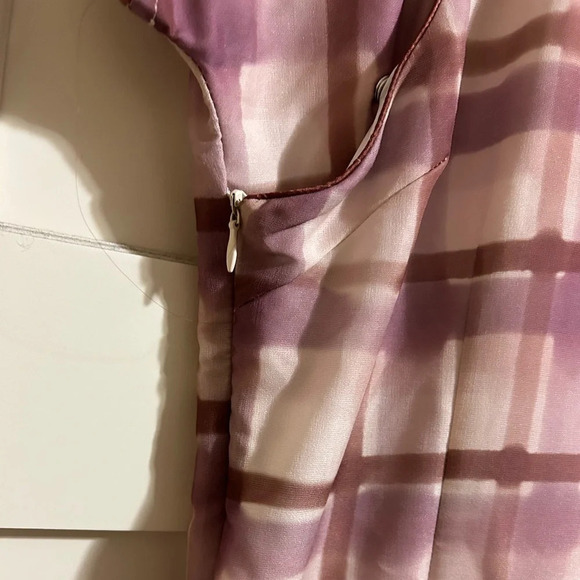 Old Shanghai Hong Kong Style Checker Patterned Cheongsam Dress Qipao sz M brown - Picture 4 of 8